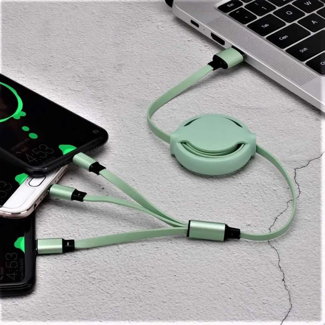 3 In 1 Retractable USB Cable