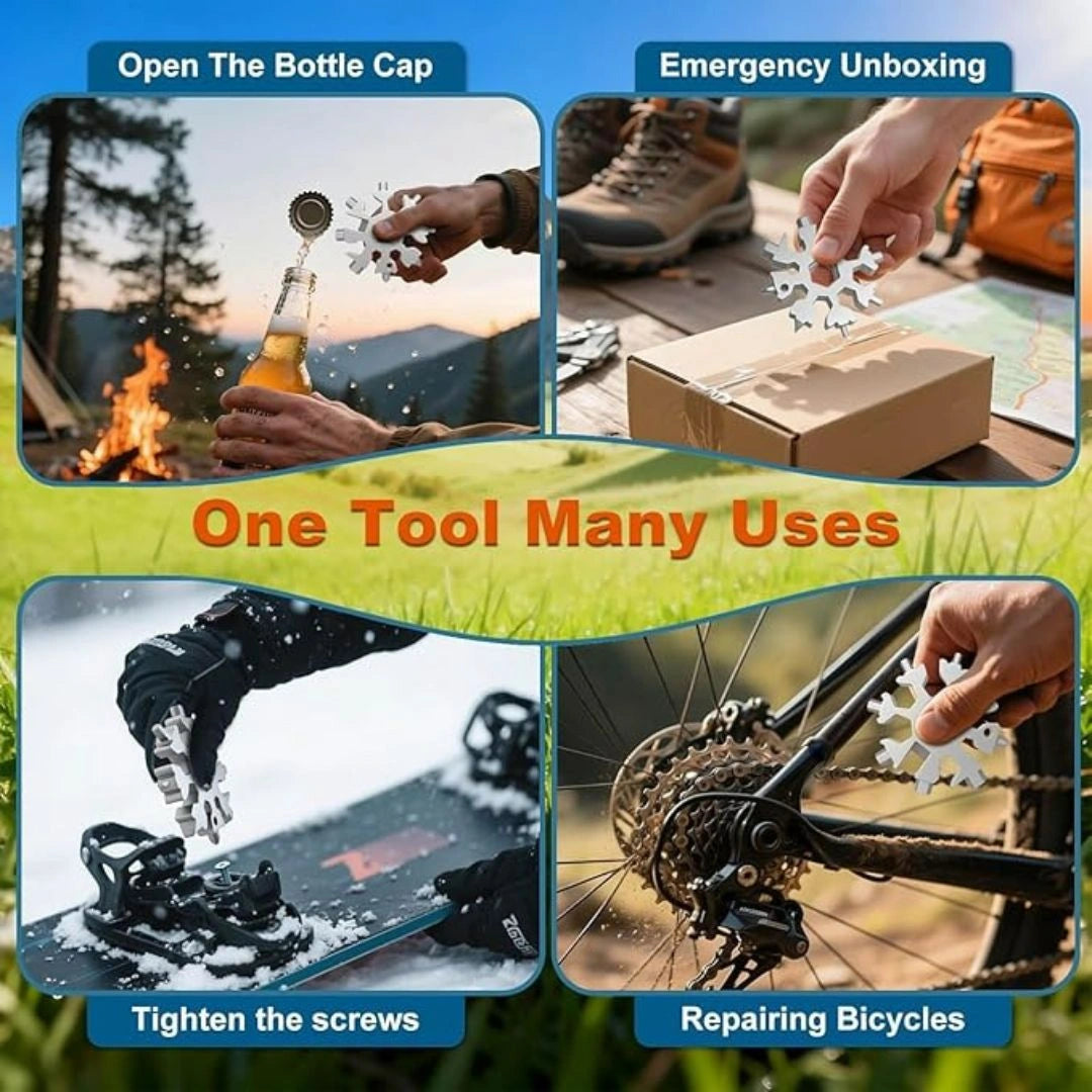 18-in-1 Multipurpose Snowflake Tool