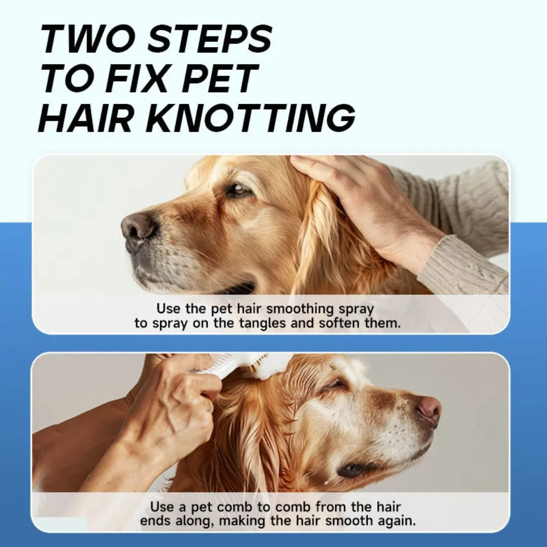 Cat Dog Hair Detangling and Grooming Spray