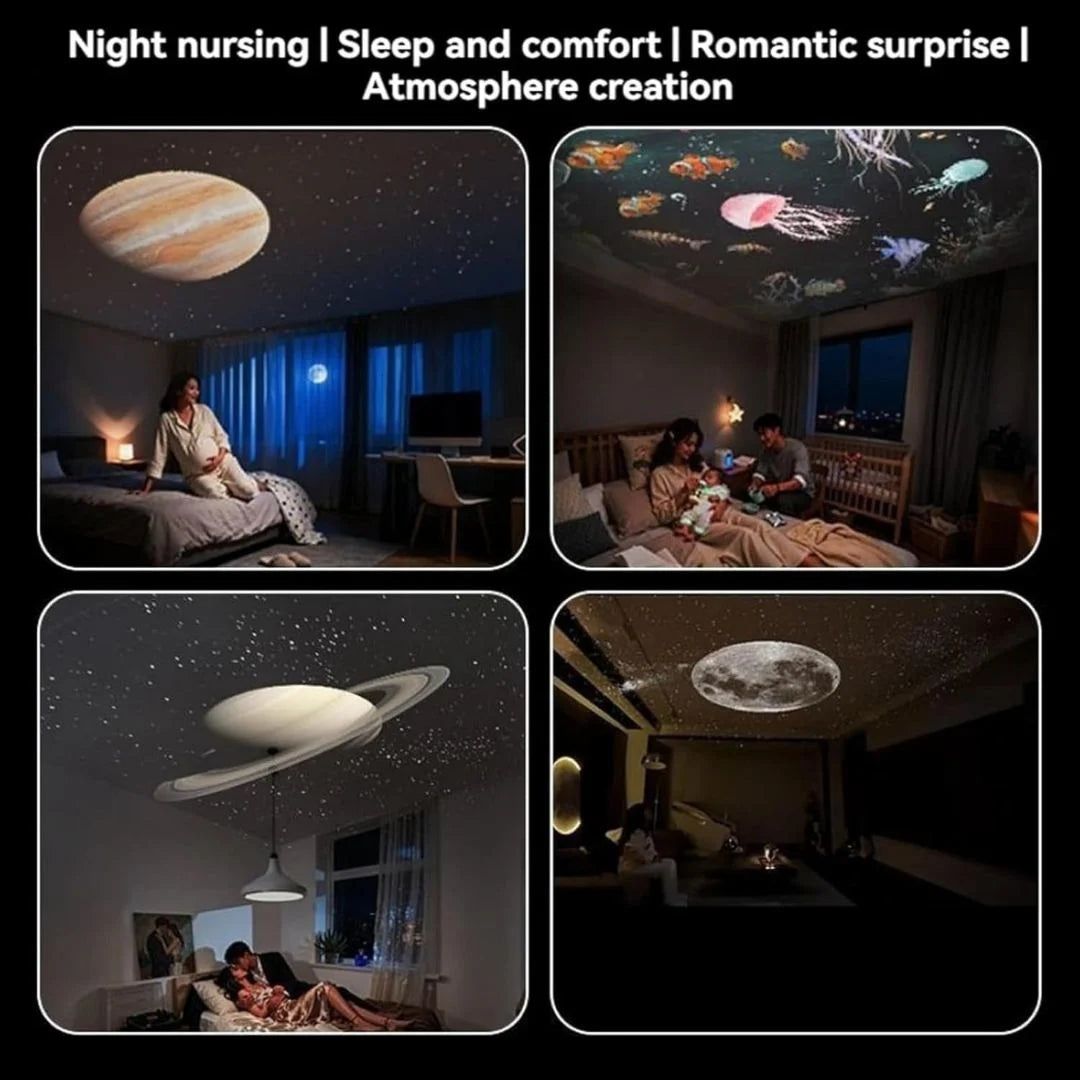 2-in-1 Galaxy Projector Night Light