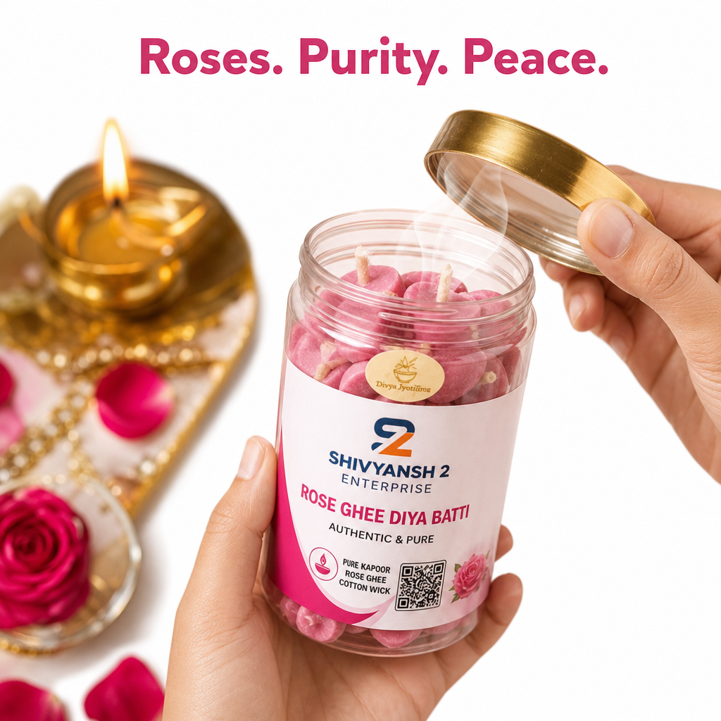 Rose Ghee Diya Batti