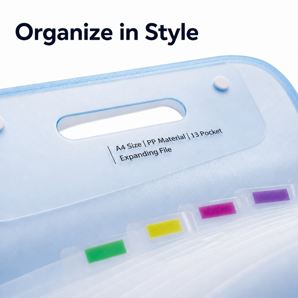 A4 Expandable Document File Folder Organizer