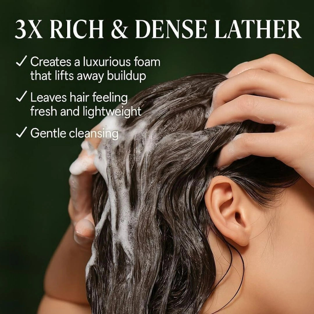 Nature Herbal Green Triangle Shampoo Bar Soap