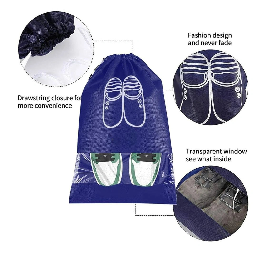 Fabric Shoe Bags (Pack of 4)