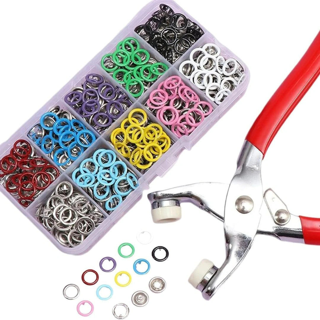 Heavy Duty Snap Button Plier Tool Kit