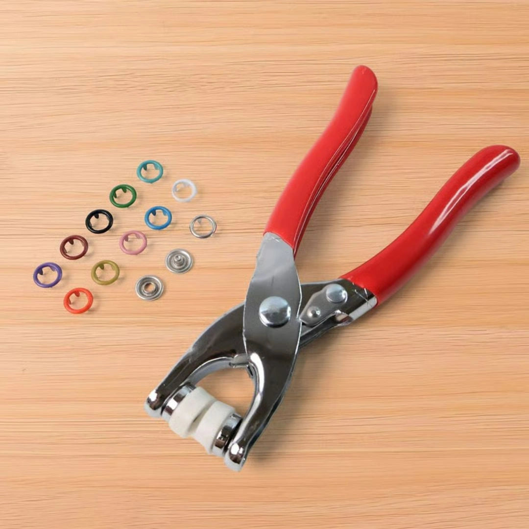 Heavy Duty Snap Button Fastener Plier Tool Kit