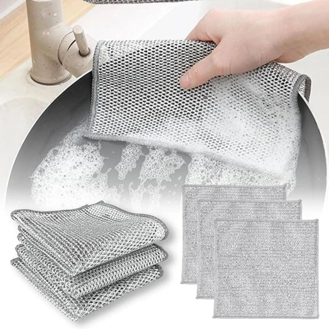 Non-Scratch Dish Wash Cloth(10 Pcs)