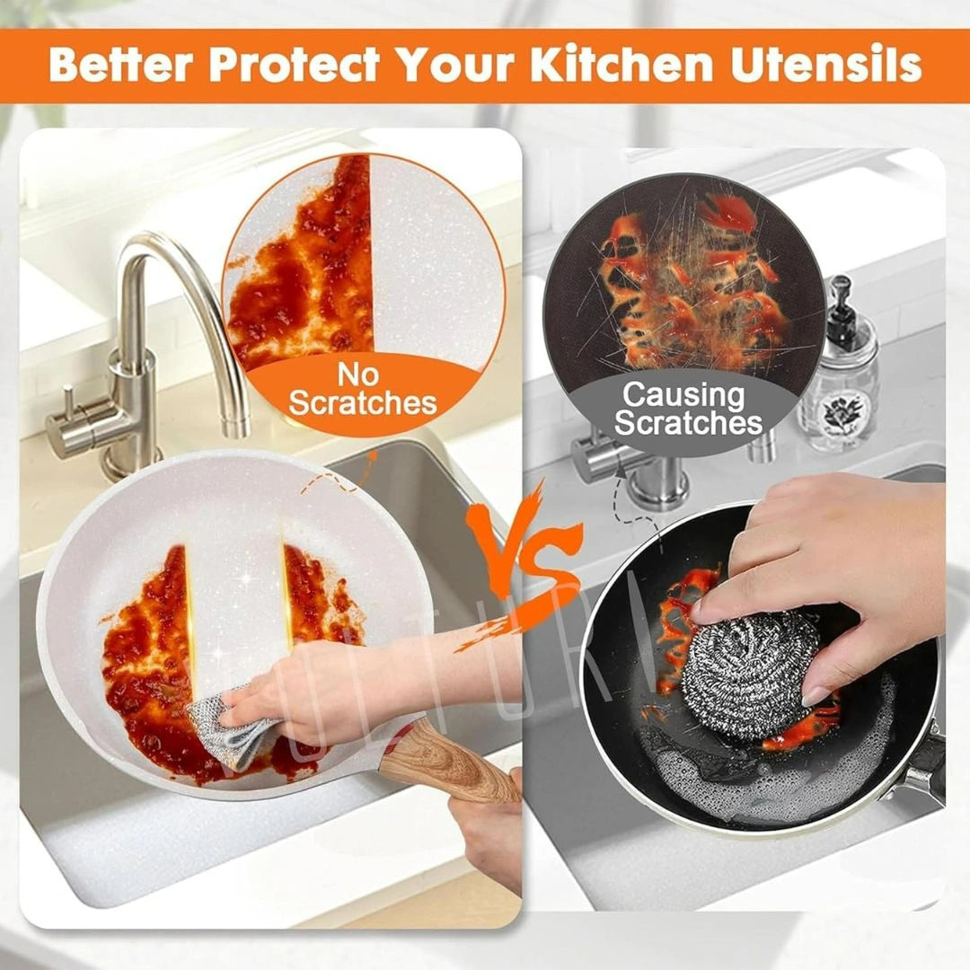 Non-Scratch Dish Wash Cloth(10 Pcs)