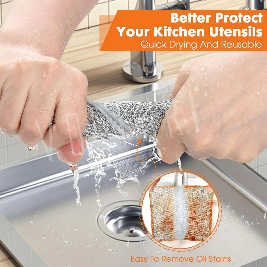 Non-Scratch Dish Wash Cloth(10 Pcs)