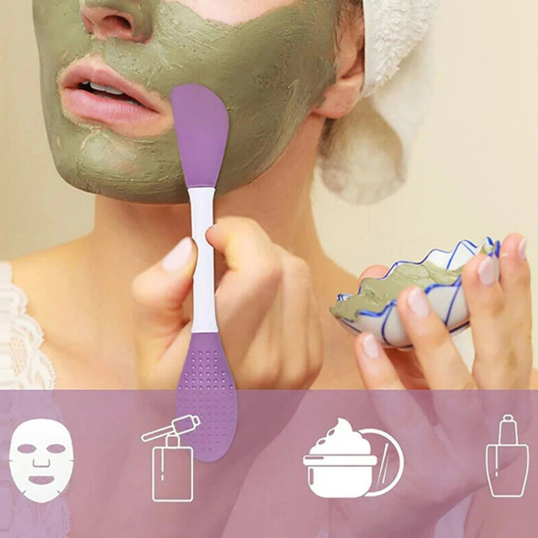 Double-Ended Silicone Face Mask Brush (Buy 1 Get 1 Free)
