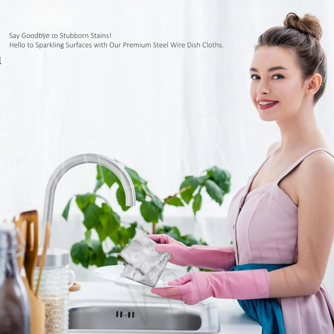 Non-Scratch Dish Wash Cloth(10 Pcs)