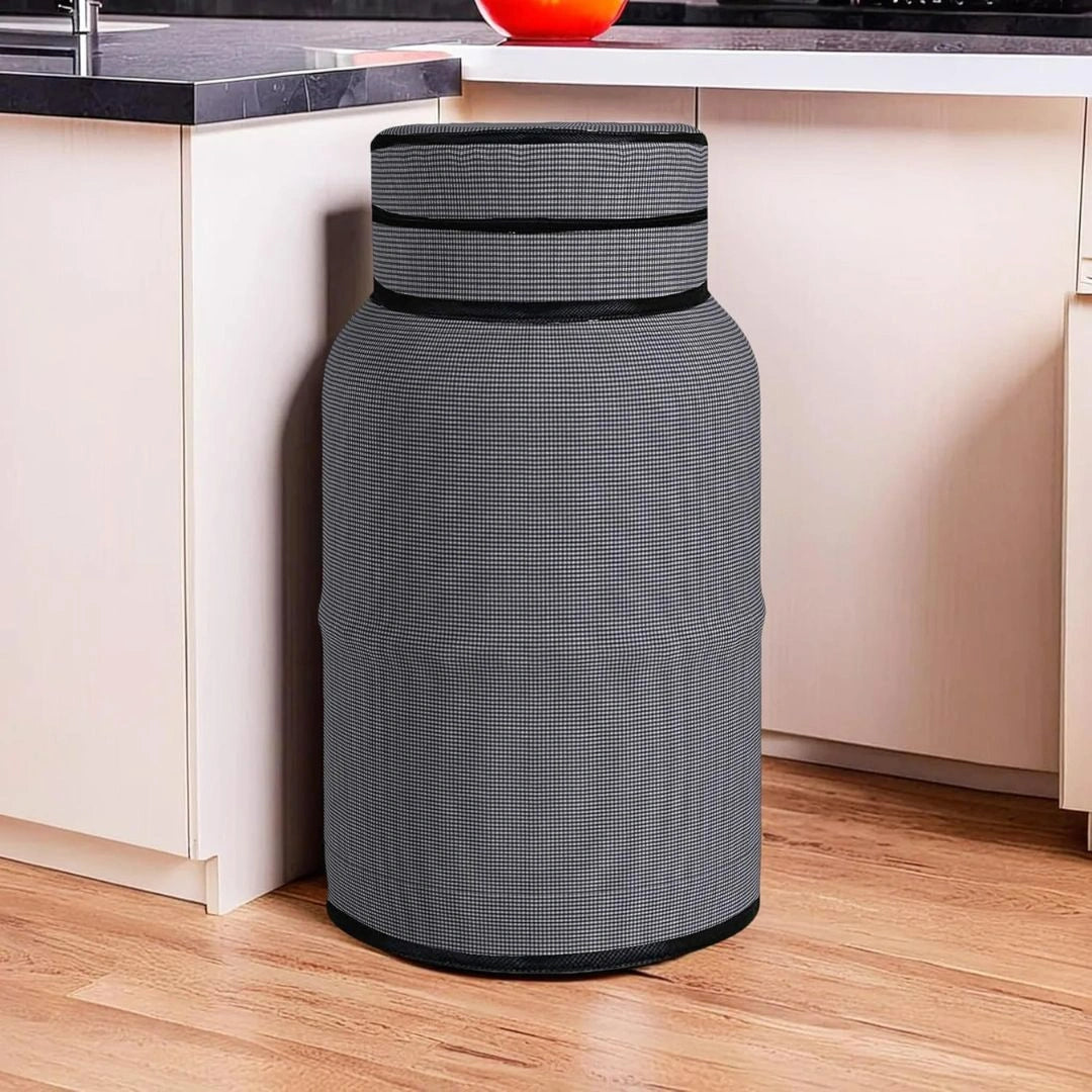 Polyester 3-Layered LPG Gas Cylinder Cover with Zip Enclosure