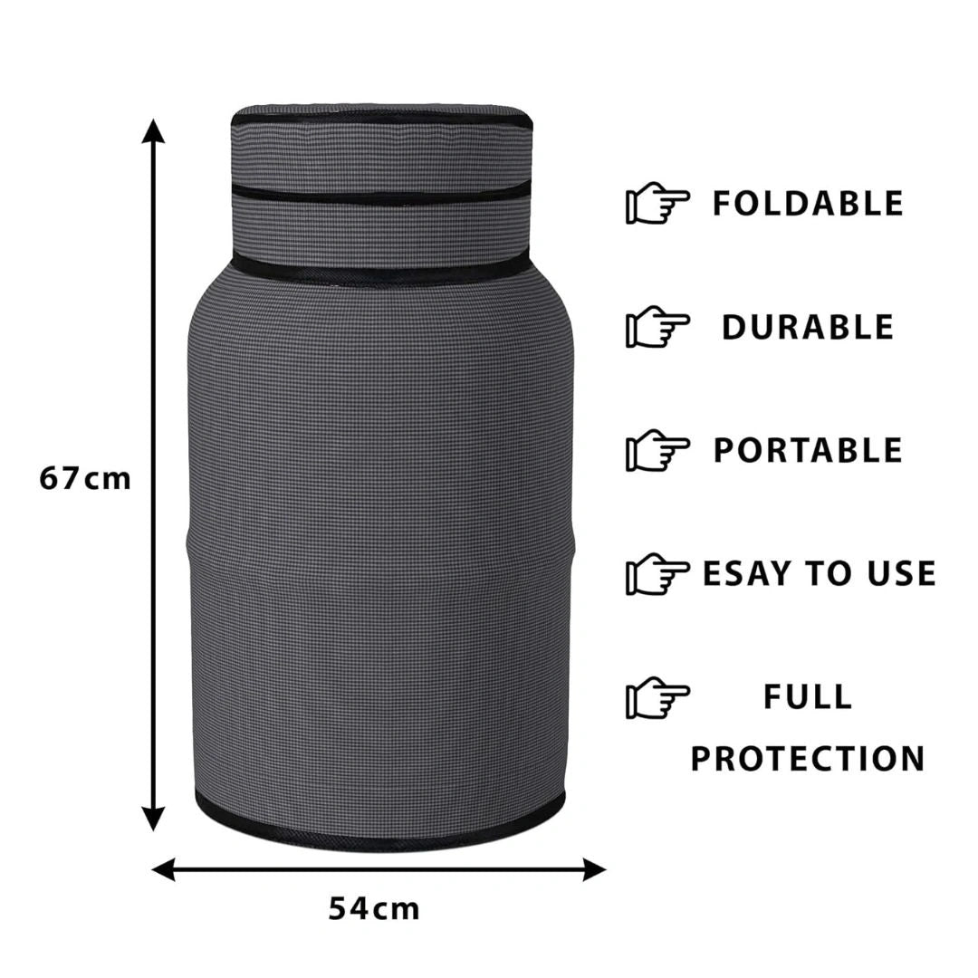 Polyester 3-Layered LPG Gas Cylinder Cover with Zip Enclosure