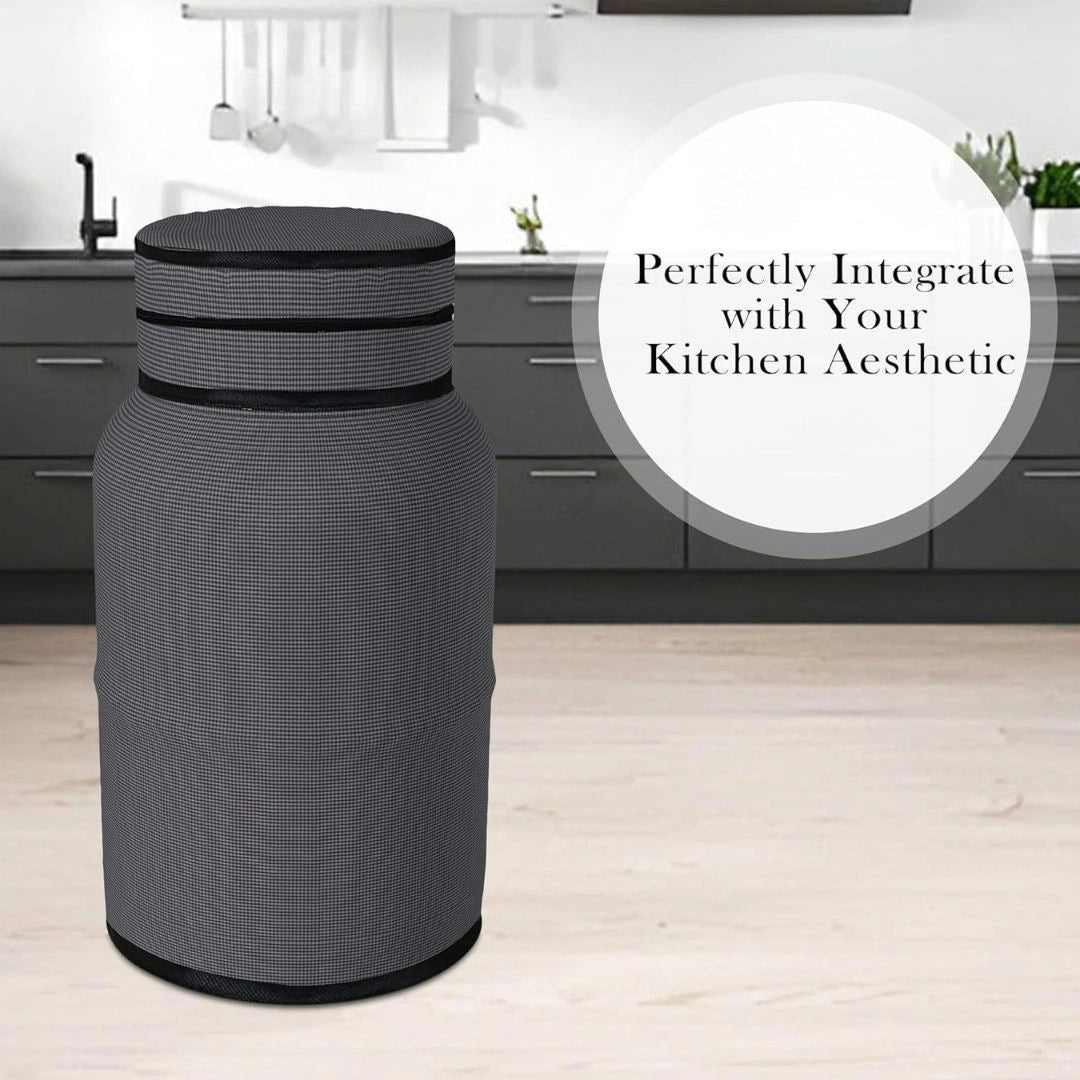Polyester 3-Layered LPG Gas Cylinder Cover with Zip Enclosure