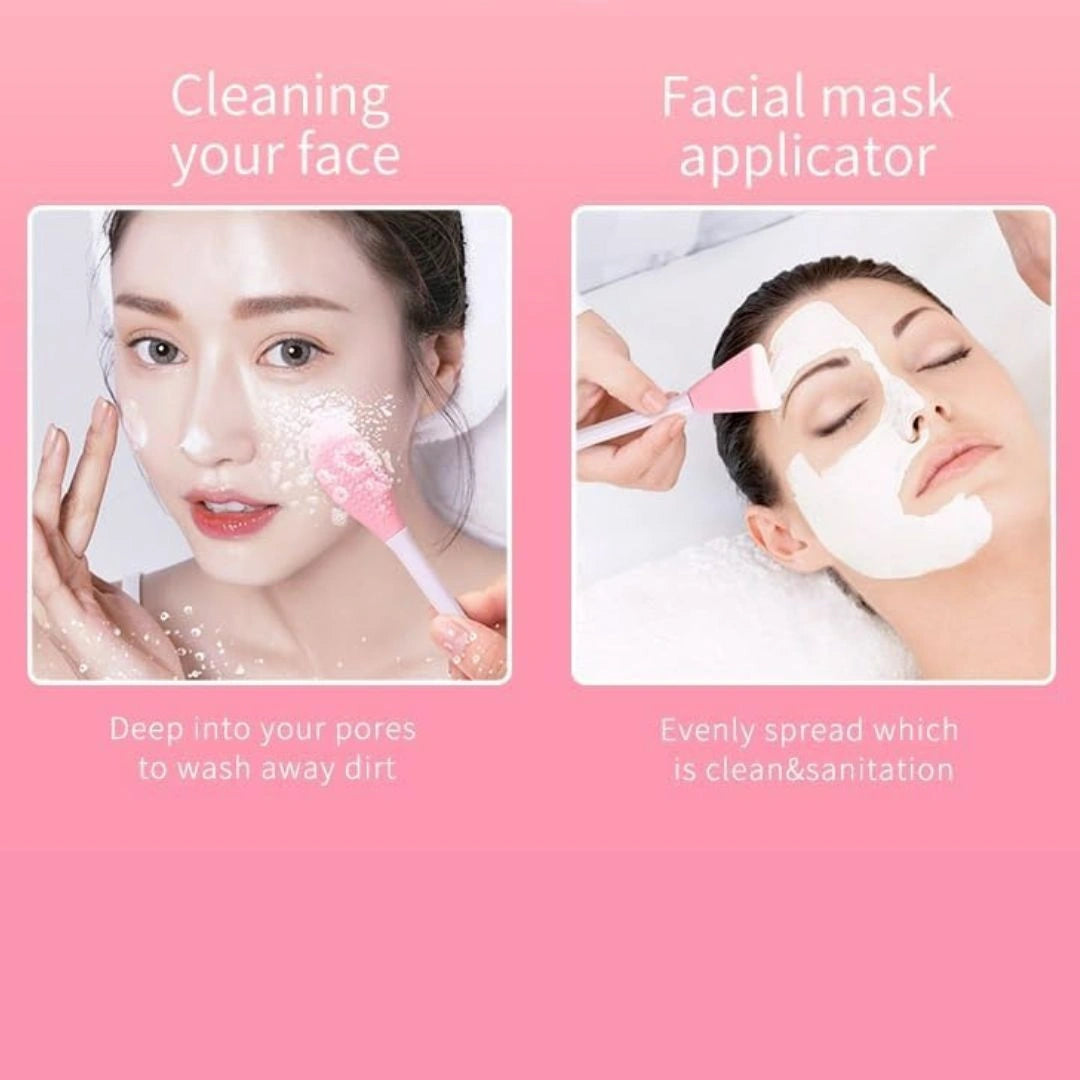 Double-Ended Silicone Face Mask Brush (Buy 1 Get 1 Free)