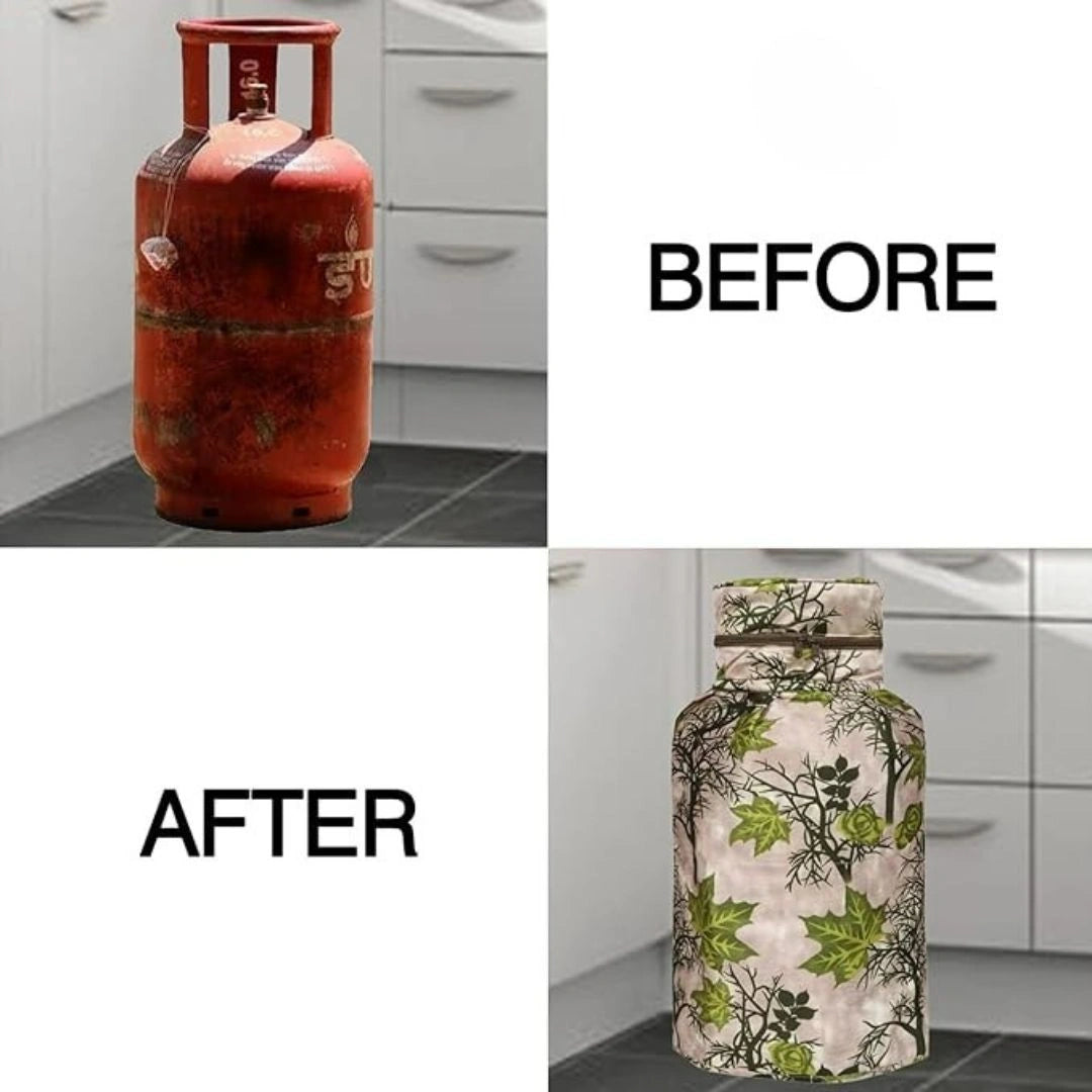 Polyester 3-Layered LPG Gas Cylinder Cover with Zip Enclosure
