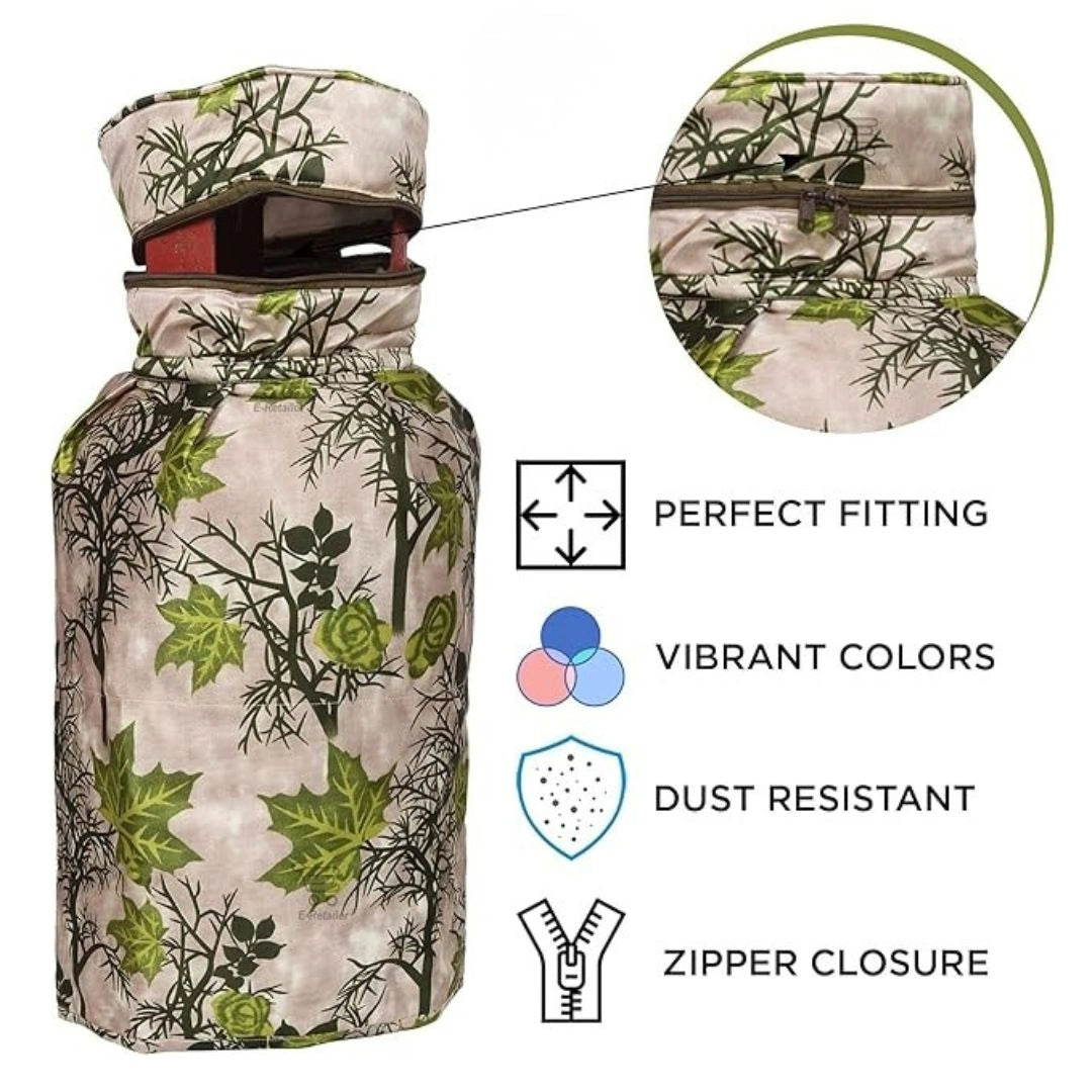 Polyester 3-Layered LPG Gas Cylinder Cover with Zip Enclosure