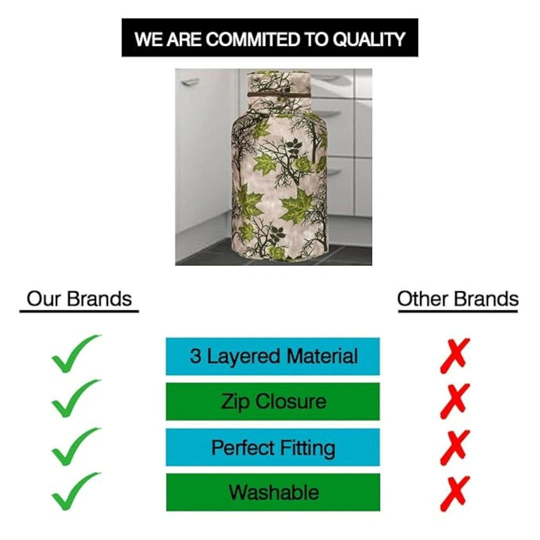 Polyester 3-Layered LPG Gas Cylinder Cover with Zip Enclosure