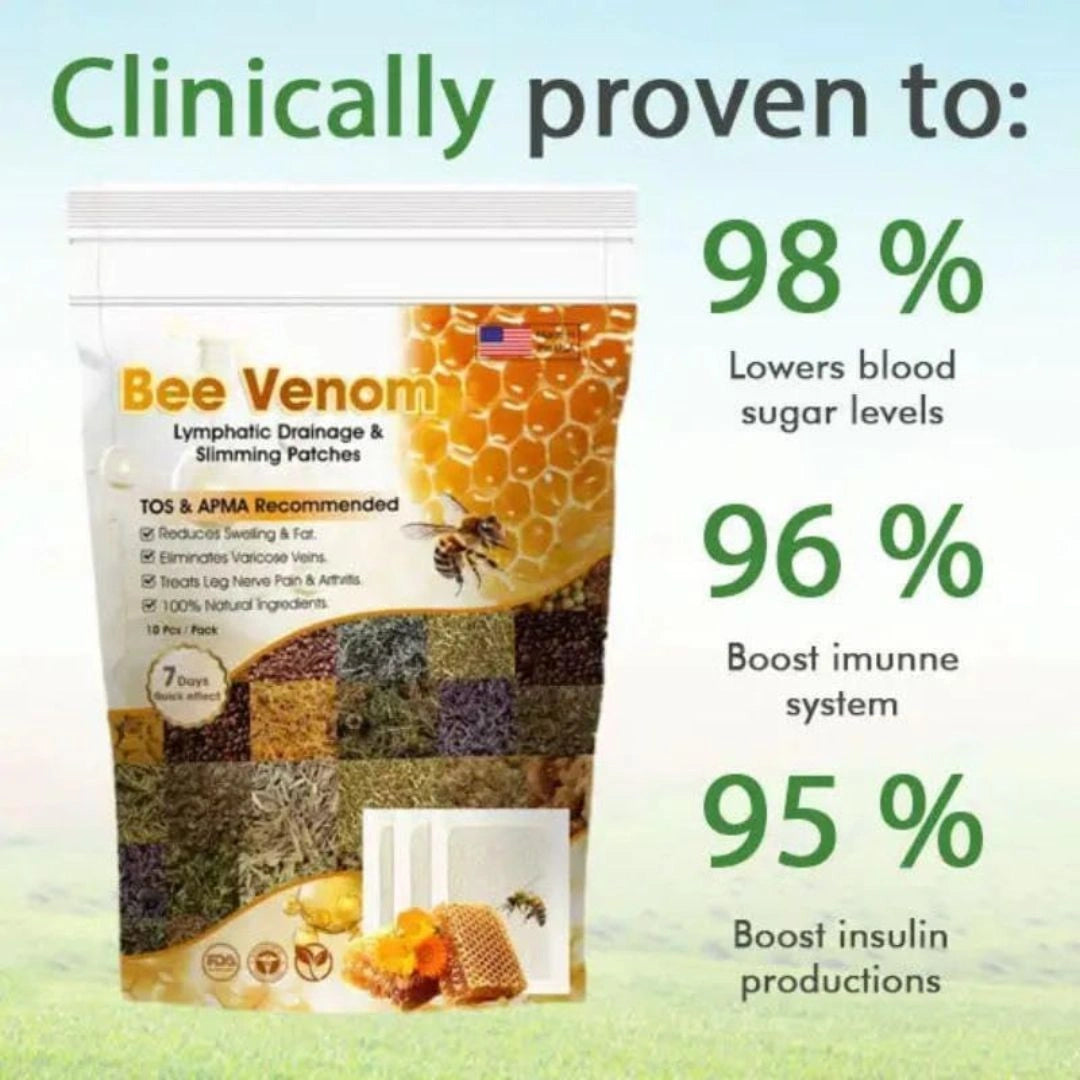 Bee Venom Detox Patches(10 Pcs)(Buy 1 Get 1 Free)