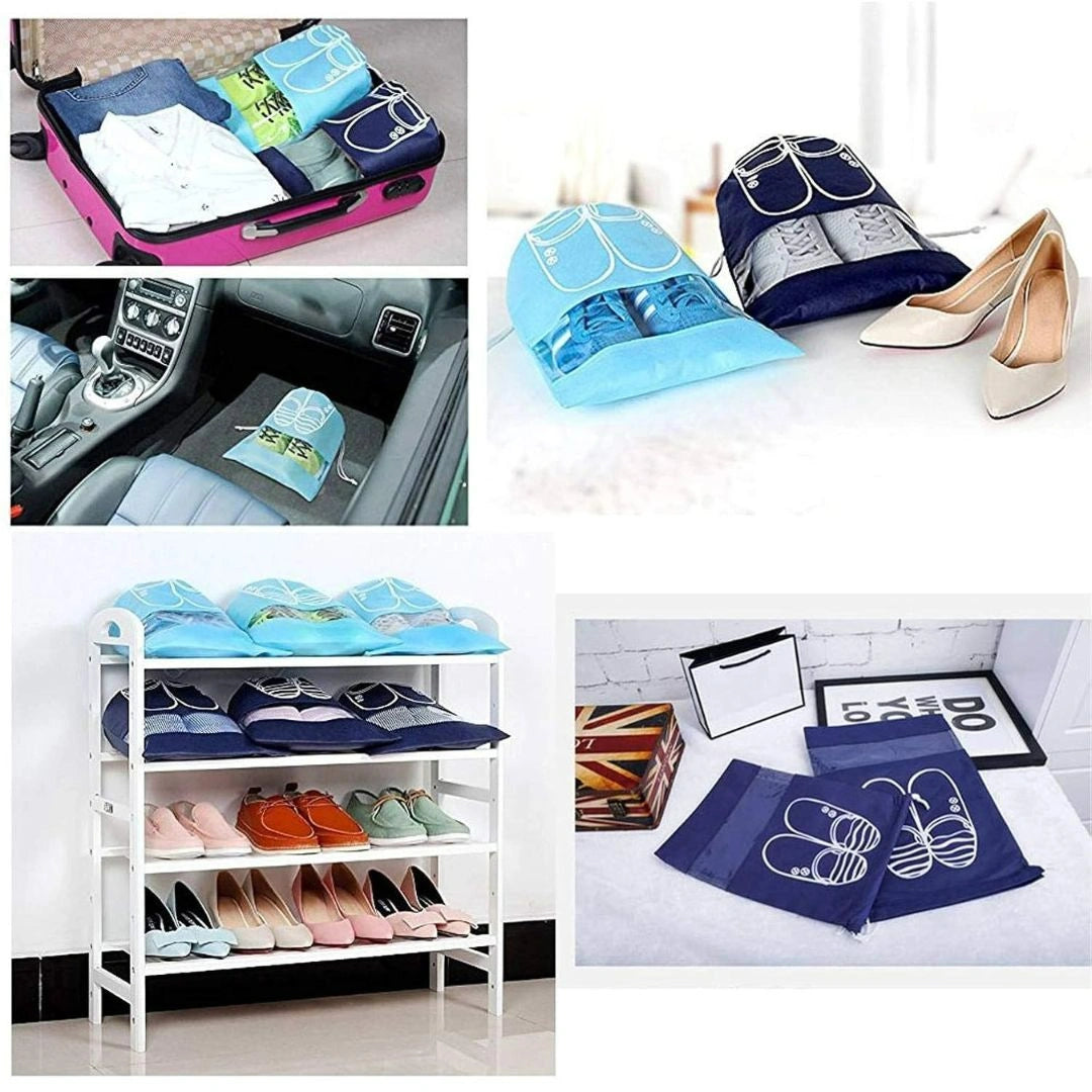 Fabric Shoe Bags (Pack of 4)