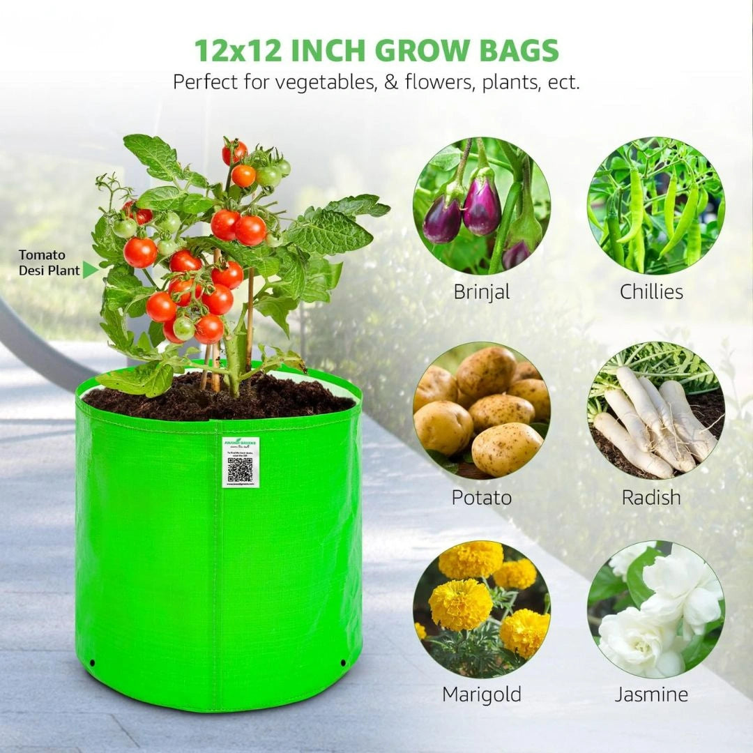 Premium HDPE Uv Protected Green Colour Plants Grow Bags