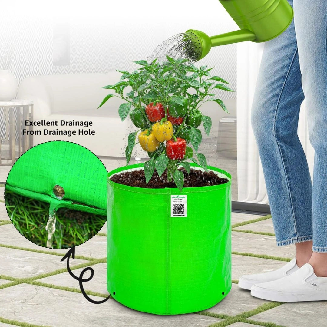 Premium HDPE Uv Protected Green Colour Plants Grow Bags
