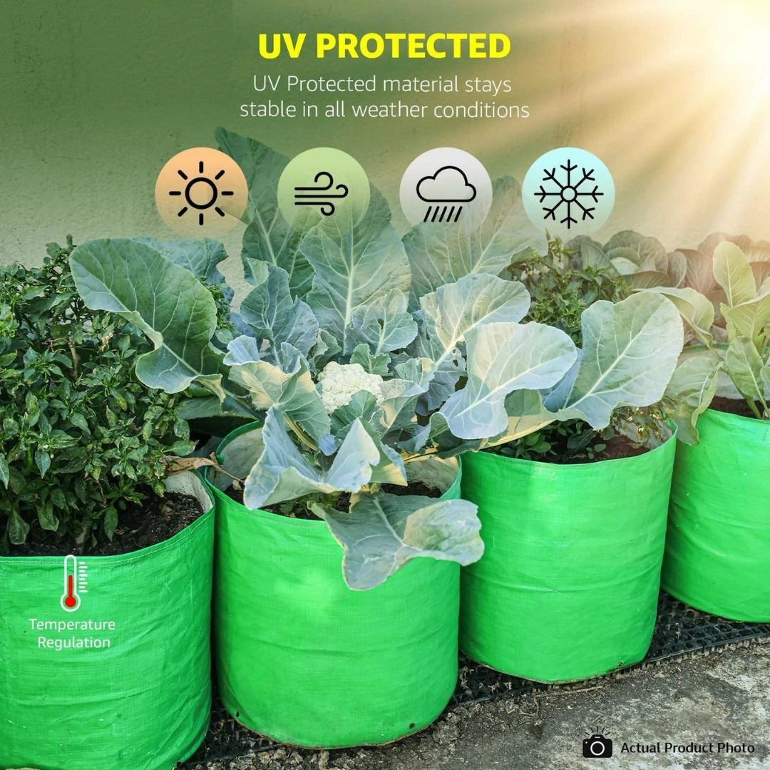 Premium HDPE Uv Protected Green Colour Plants Grow Bags