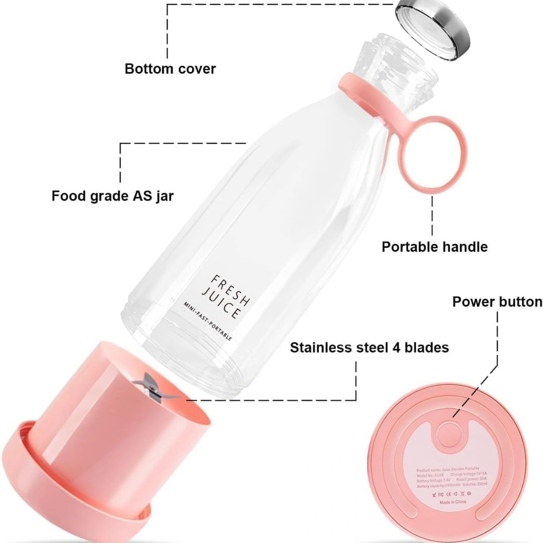 Portable Electric Mini USB Bottle Juicer Blender