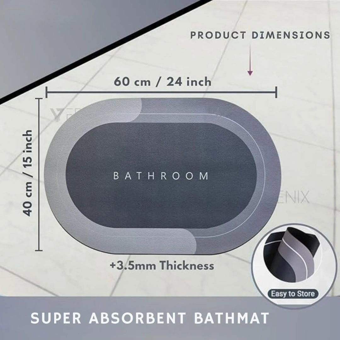 Anti Slip Quick Dry Soft Water Absorbing Mats