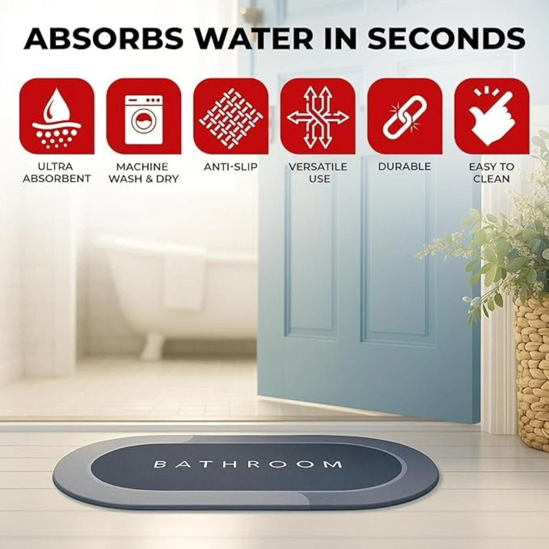 Anti Slip Quick Dry Soft Water Absorbing Mats