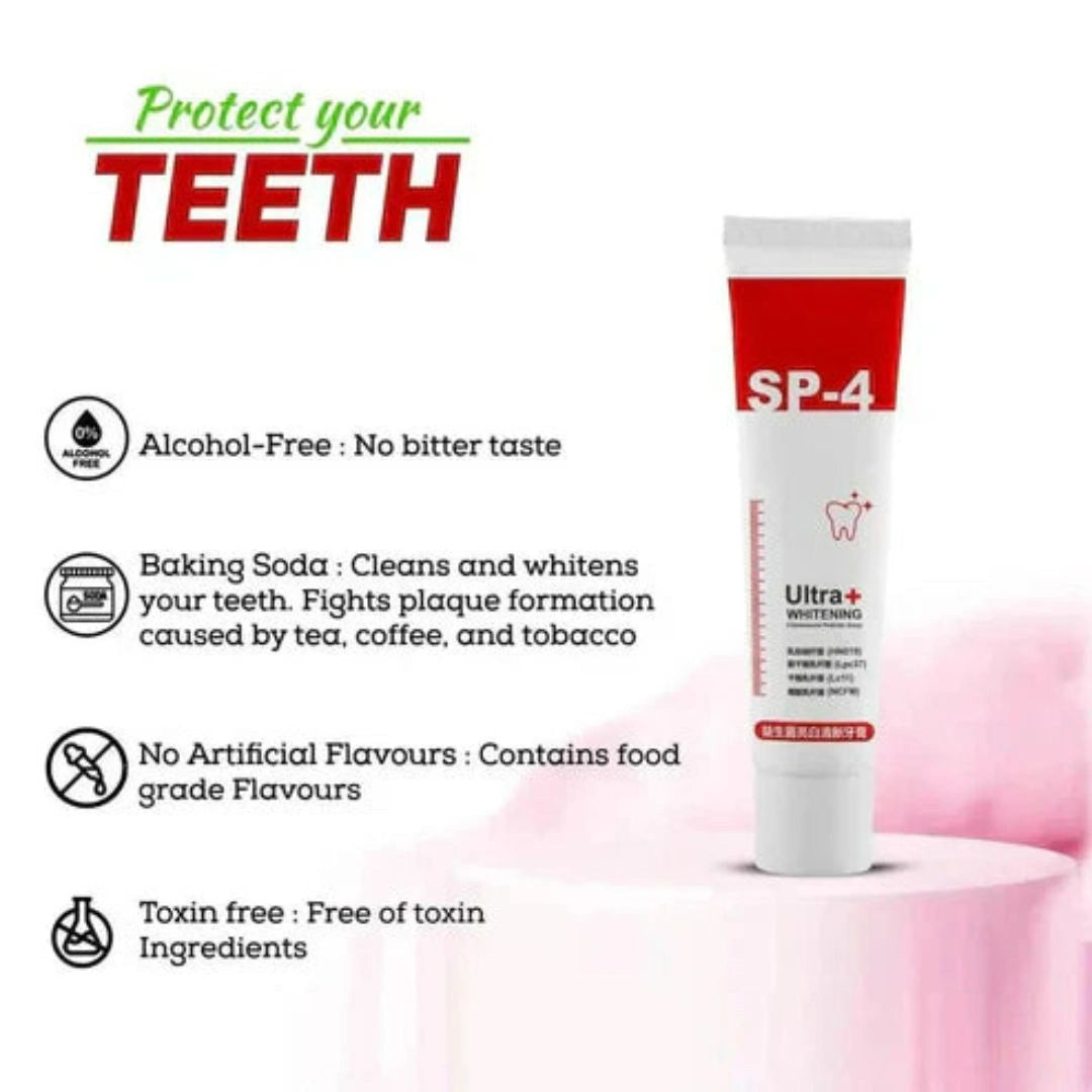 SP-4 Probiotic Brightening and cleaning toothpaste(Pack of 2)
