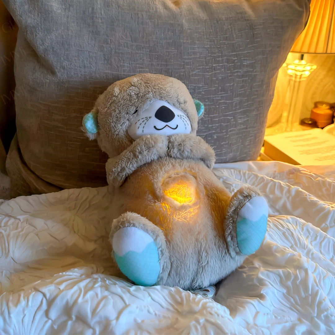 Cute Breathing Teddy Bear With Melodies