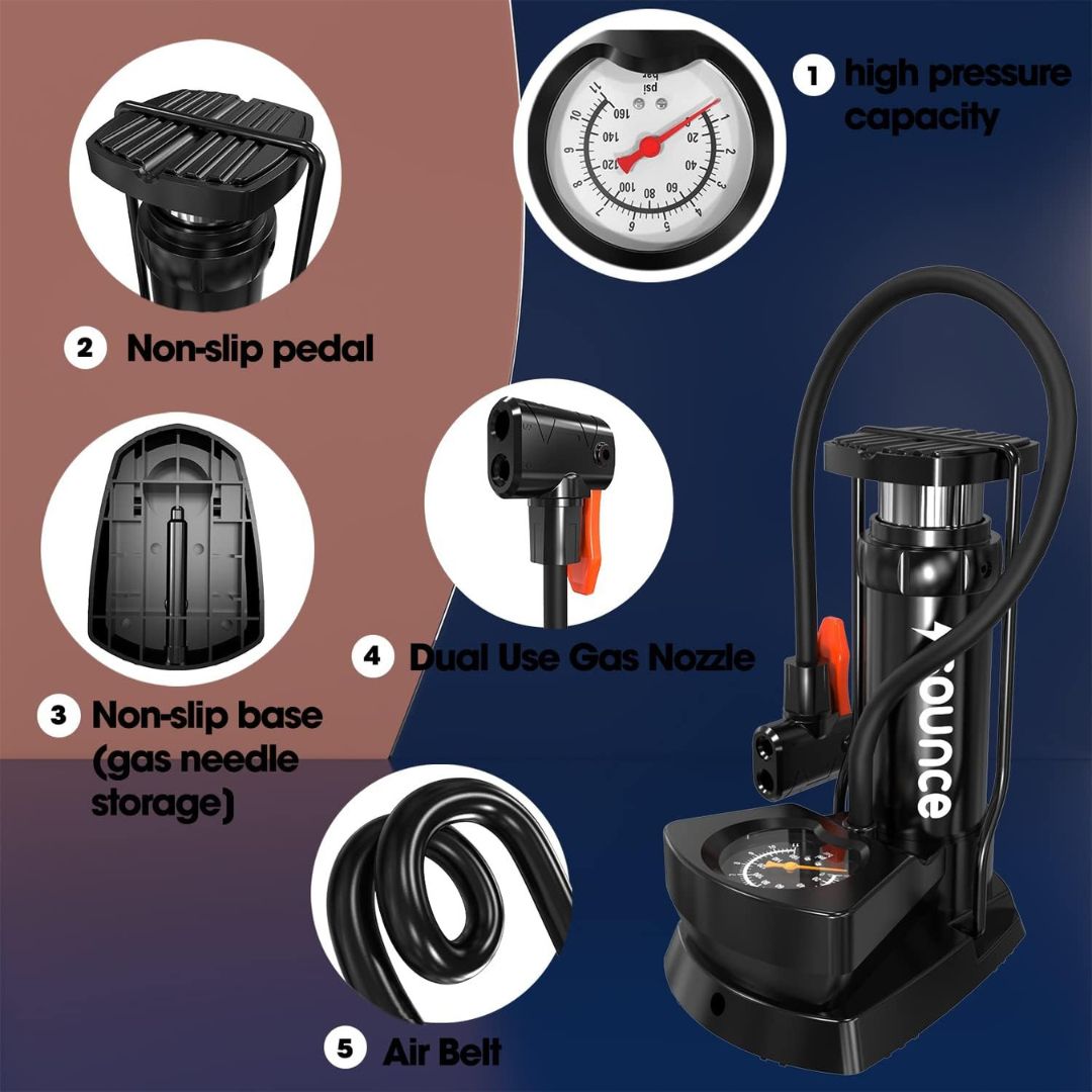 Portable High Pressure Foot Air Pump