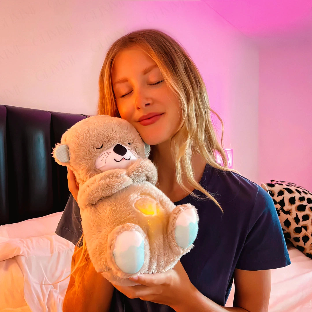 Cute Breathing Teddy Bear With Melodies