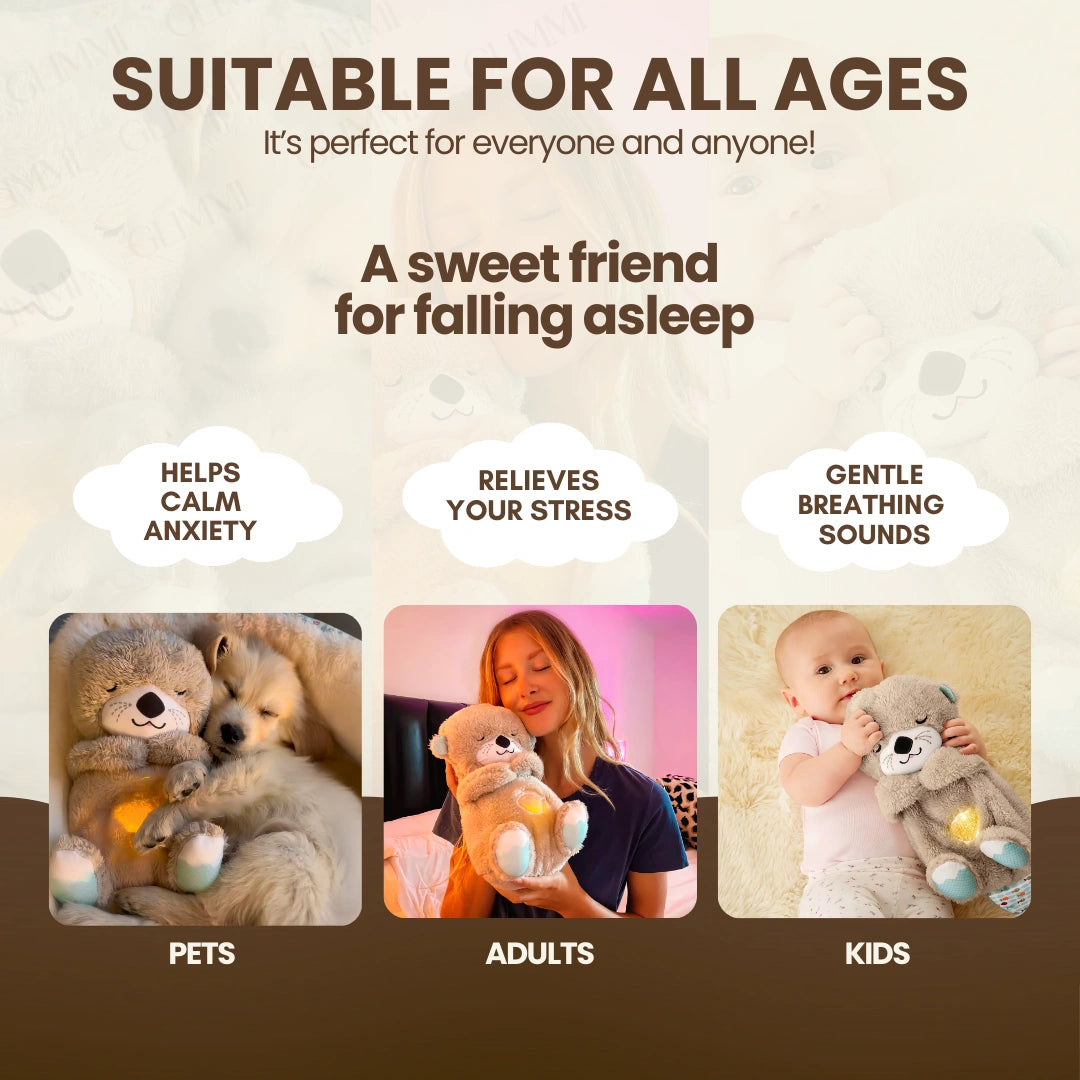 Cute Breathing Teddy Bear With Melodies