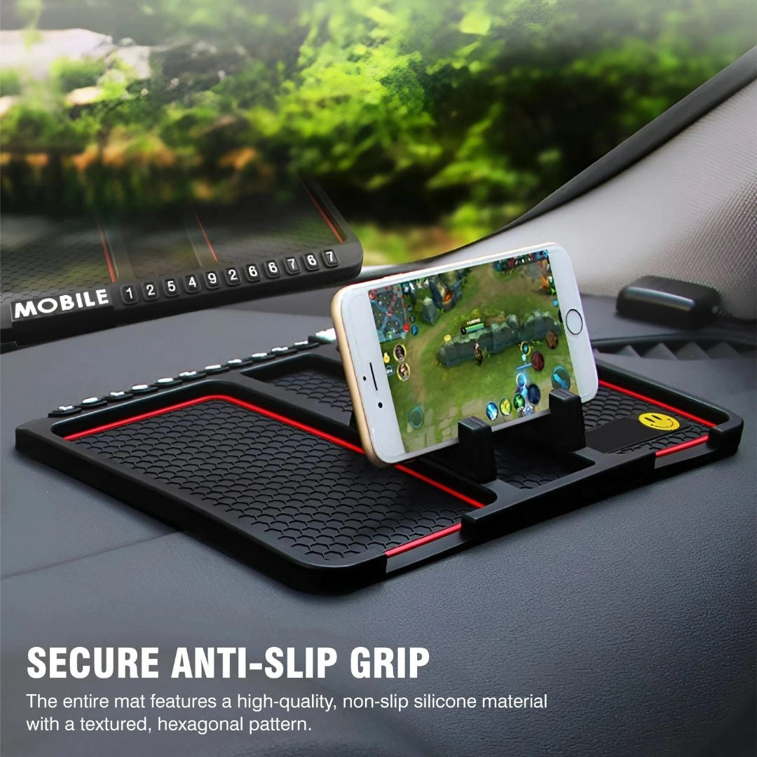 Anti-Slip Car Dashboard Mat with Mobile Stand