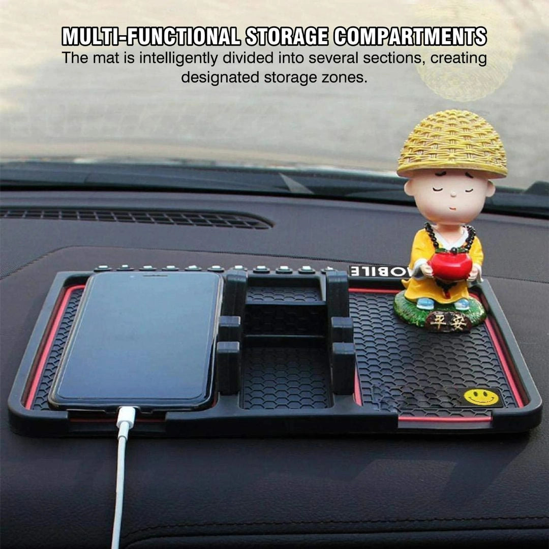 Anti-Slip Car Dashboard Mat with Mobile Stand