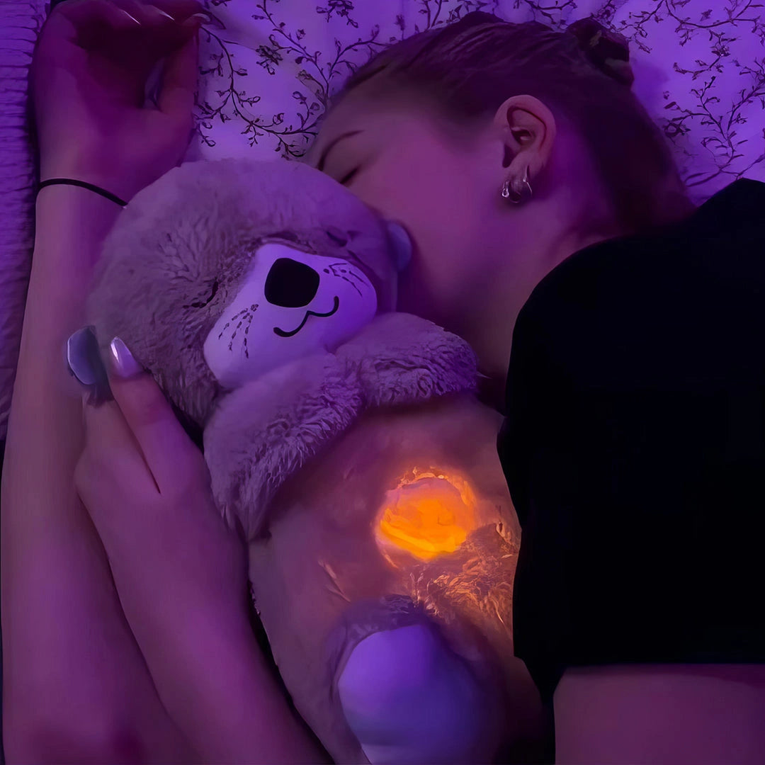 Cute Breathing Teddy Bear With Melodies