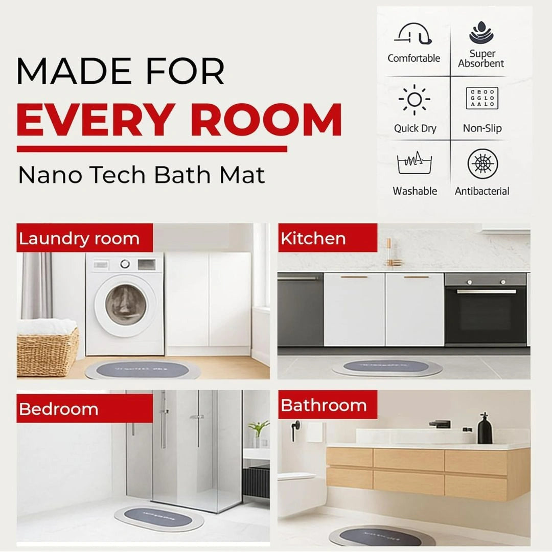 Anti Slip Quick Dry Soft Water Absorbing Mats