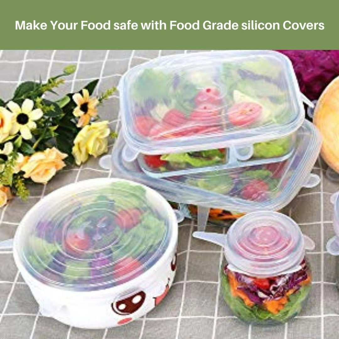 Silicone Bowl Lids(6 Pcs set)