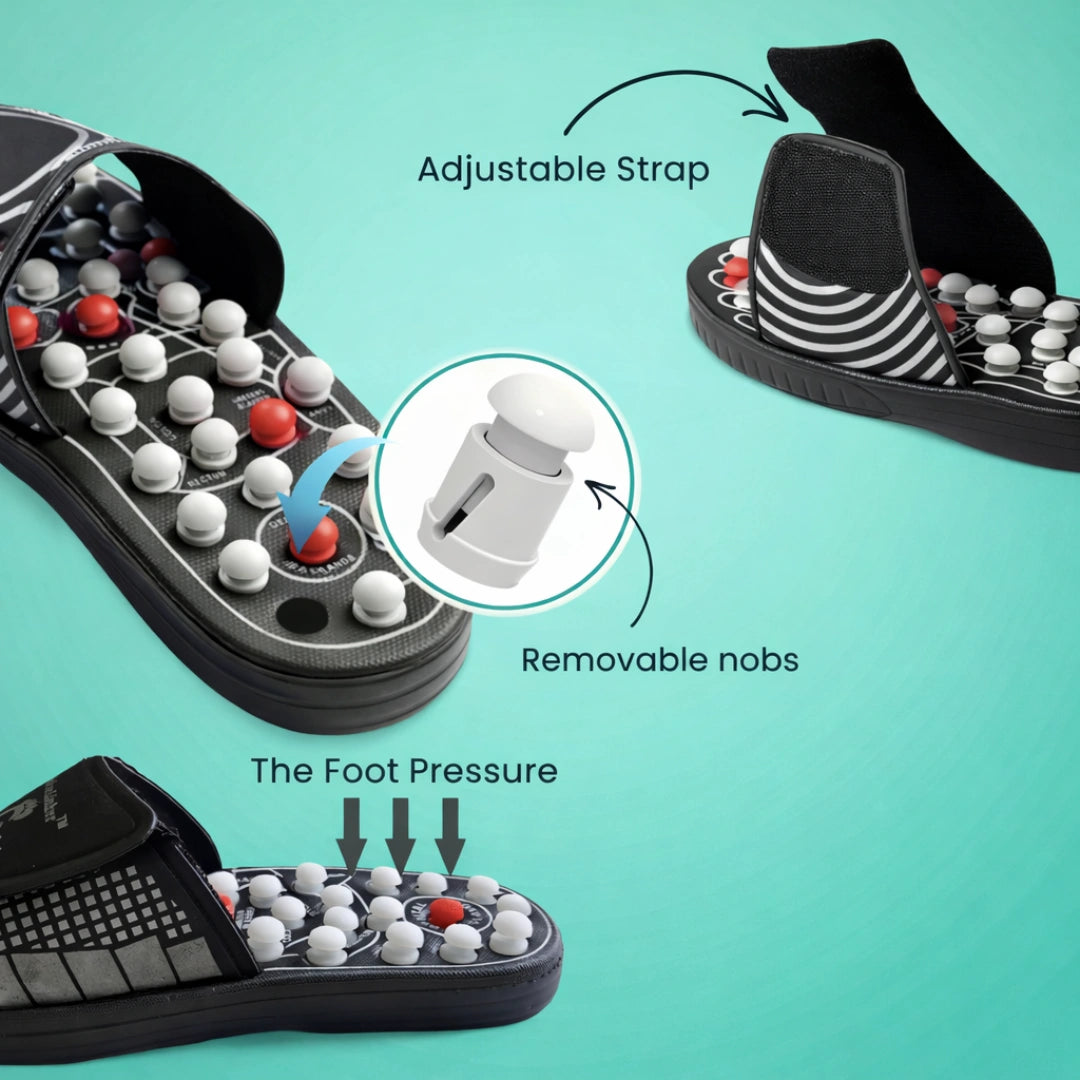 Acupressure and Magnetic Therapy Slippers