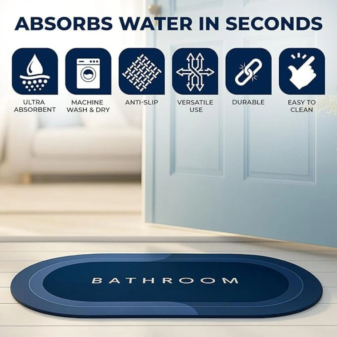 Anti Slip Quick Dry Soft Water Absorbing Mats