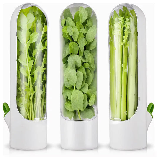 Fresh Herb Saver Container Refrigerator. (Set of 2)