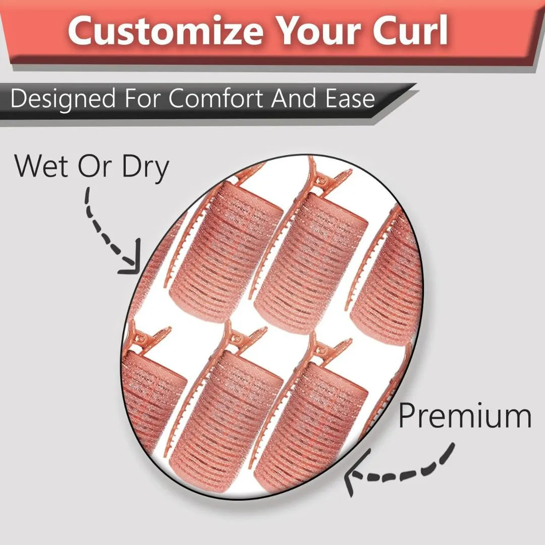 Beauty (8 pcs) Heatless Hair Curler Roller