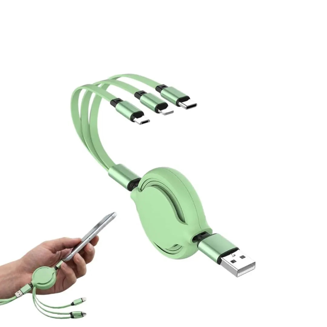 3 In 1 Retractable USB Cable