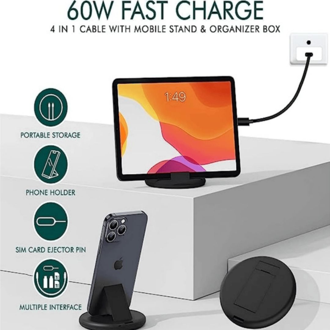 60W Multi-Function Data Cable Set