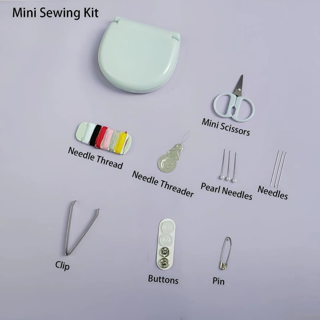 Mini Travel Sew Kit Sewing Box Pocket Folding Kit