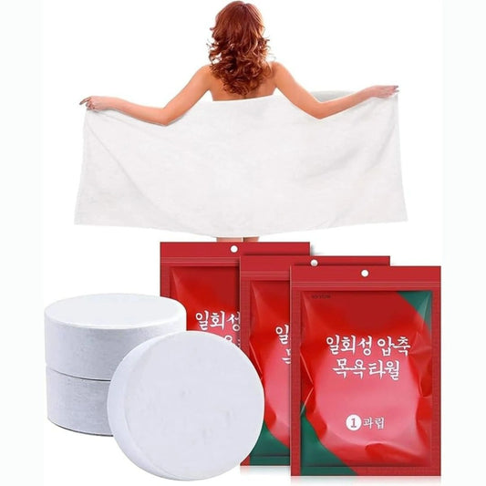 Magic Compressed Bath Towel Tablets (Pack Of 2)