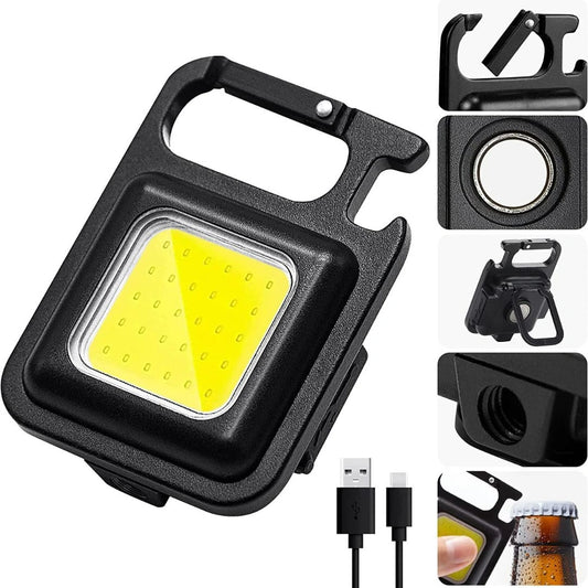 Mini Rechargeable Keychain Flashlight
