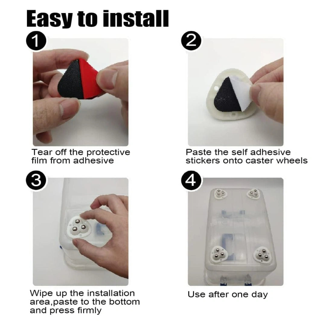 4pcs Caster Wheel Self Adhesive
